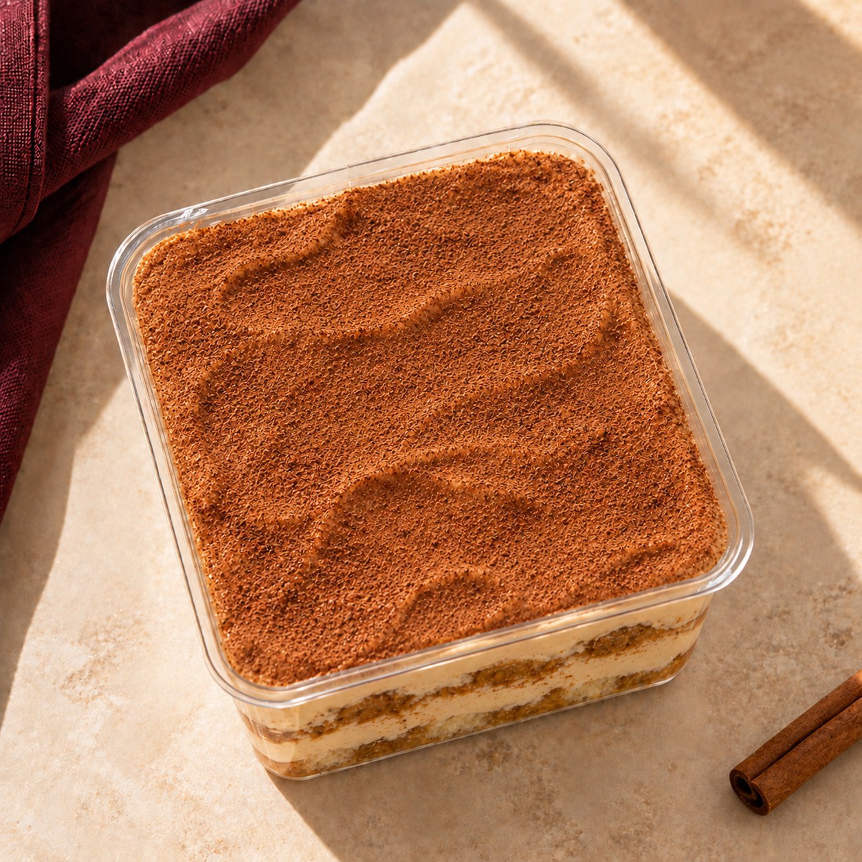 Pumpkin Chai Tiramisu dusted with chai spice